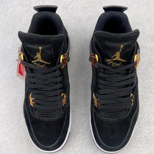 Size 11 Jordan 4 Classic black and gold sneakers